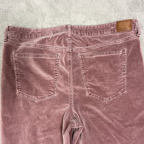 American Eagle Stretch Pants Corduroy Hi Rise Jegging 20 Long Outdoorsy Casual - Picture 11 of 16